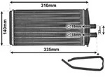 VAN WEZEL W&auml;rmetauscher, Innenraumheizung 76006016 f&uuml;r Skoda
