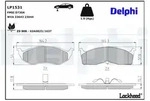 DELPHI Bremsbelagsatz, Scheibenbremse LP1531 f&uuml;r Chrysler DODGE
