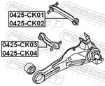 FEBEST Lenker, Radaufh&auml;ngung 0425ck03 Hinterachse links f&uuml;r MITSUBISHI