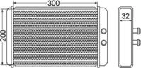 MAHLE W&auml;rmetauscher, Innenraumheizung ah61000s f&uuml;r Peugeot