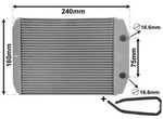 VAN WEZEL W&auml;rmetauscher, Innenraumheizung 17016700 f&uuml;r Fiat / LANCIA