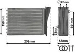 VAN WEZEL W&auml;rmetauscher, Innenraumheizung 40006413 f&uuml;r Citro&euml;n/Peugeot