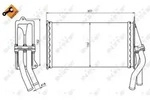 NRF W&auml;rmetauscher, Innenraumheizung EASY FIT 58037 f&uuml;r RENAULT