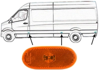 VAN WEZEL Seitenmarkierungsleuchte 5862917 beidseitig f&uuml;r Mercedes VW