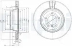 DELPHI Bremsscheibe BG3959 330mm 24mm f&uuml;r BMW (BRILLIANCE)