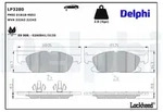 DELPHI Bremsbelagsatz, Scheibenbremse LP3280 f&uuml;r Ford