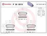 BREMBO Bremsbelagsatz, Scheibenbremse P 30 051X f&uuml;r HYUNDAI KIA (DYK) CHANGAN...