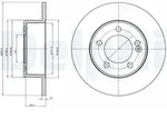 DELPHI Bremsscheibe BG4321 305mm 12mm f&uuml;r Opel Vaughall RENAULT NISSAN