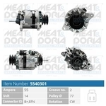 MEAT & DORIA Generator 5540301 f&uuml;r TOYOTA SEAT