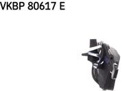 SKF Bremsbelagsatz, Scheibenbremse VKBP 80617 E f&uuml;r SEAT Audi