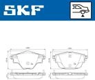 SKF Bremsbelagsatz, Scheibenbremse VKBP 90094 f&uuml;r Opel DS Peugeot