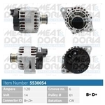 MEAT & DORIA Generator 5530054 f&uuml;r LANCIA
