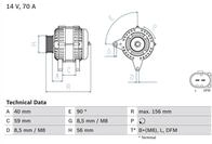 BOSCH Generator 0 986 041 480 f&uuml;r VW