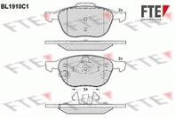 FTE Bremsbelagsatz, Scheibenbremse 9011082 Vorderachse f&uuml;r Ford (CHANGAN) FAW ASIA &