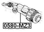 FEBEST Nehmerzylinder, Kupplung 0580-MZ3 f&uuml;r MAZDA