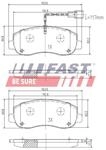 FAST Bremsbelagsatz, Scheibenbremse FT29536 Vorderachse f&uuml;r Opel RENAULT