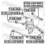 FEBEST Lenker, Radaufh&auml;ngung 0125-USF40R1 Hinterachse rechts f&uuml;r TOYOTA