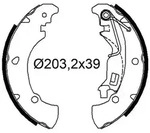 VALEO Bremsbackensatz 564250 Hinterachse f&uuml;r LANCIA Peugeot