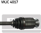 SKF Antriebswelle VKJC 4017 f&uuml;r HONDA