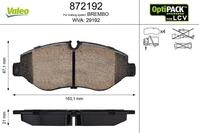 VALEO Bremsbelagsatz, Scheibenbremse 872192 Vorderachse f&uuml;r Mercedes (FJDA) VW