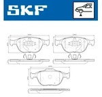 SKF Bremsbelagsatz, Scheibenbremse VKBP 80219 f&uuml;r Ford