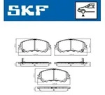 SKF Bremsbelagsatz, Scheibenbremse VKBP 80108 A f&uuml;r RENAULT NISSAN