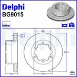 DELPHI Bremsscheibe BG9015 303mm 28mm f&uuml;r VW Mercedes