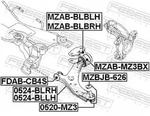 FEBEST Lenker, Radaufh&auml;ngung 0524-BLLH vorne links f&uuml;r MAZDA