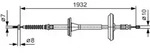 BOSCH Seilzug, Feststellbremse 1 987 482 021