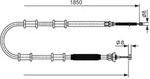BOSCH Seilzug, Feststellbremse 1 987 482 592 f&uuml;r Fiat