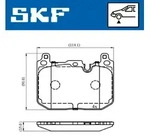 SKF Bremsbelagsatz, Scheibenbremse VKBP 80481 f&uuml;r MINI