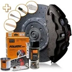 FOLIATEC Bremssattellack Bremssattel Lack Set carbon metallic 2170 0.4l