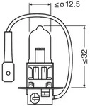OSRAM Gl&uuml;hlampe, Nebelscheinwerfer 64156