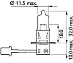 PHILIPS Gl&uuml;hlampe, Fernscheinwerfer 13336mdbvs2 f&uuml;r Volvo Iveco DAF Ford MAN