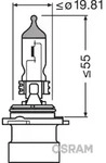 OSRAM Gl&uuml;hlampe, Fernscheinwerfer 9006xs