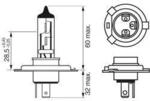 BOSCH Gl&uuml;hlampe, Hauptscheinwerfer 1987302045 H4 f&uuml;r TOYOTA
