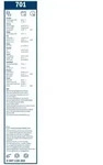 BOSCH Wischblatt 3397118202 vorne f&uuml;r LANCIA Peugeot