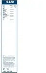 BOSCH Wischblatt 3397004758 f&uuml;r Volvo CHEVROLET Mercedes BMW HONDA MAZDA MITSUBISHI