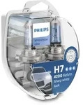 PHILIPS Gl&uuml;hlampe, Hauptscheinwerfer H7 WhiteVision ultra (2 Stk.) 12972wvusm f&uuml;r