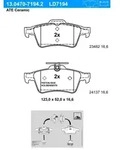 ATE Bremsbelagsatz, Scheibenbremse Ceramic 13047071942 f&uuml;r Ford Vaughall SAAB