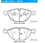 ATE Bremsbelagsatz, Scheibenbremse 13046072392 f&uuml;r BMW