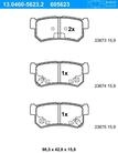 ATE Bremsbelagsatz, Scheibenbremse 13046056232 f&uuml;r SSANGYONG DAEWOO