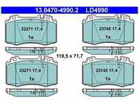 ATE Bremsbeläge vorne (13.0470-4990.2) für Mercedes-Benz E-Klasse C-Klasse CLK