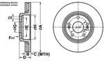ATE Bremsscheibe 24012401711 bel&uuml;ftet 280mm 24mm f&uuml;r RENAULT