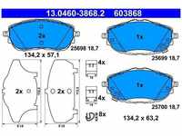 ATE Bremsbeläge mit Zubehör vorne (13.0460-3868.2) für Toyota Corolla Auris...