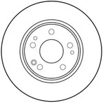 TRW Bremsscheibe df1581 284mm 12mm f&uuml;r Mercedes
