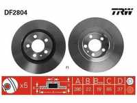 TRW Bremsscheibe DF2804 belüftetVorne Rechts Links für AUDI A3 1.8 1.9 TDI...