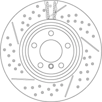 TRW Bremsscheibe df6606s zweiteilig 345mm 24mm f&uuml;r BMW