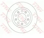 TRW Bremsscheibe df8070 264mm 10mm f&uuml;r ALFA ROMEO Fiat (GAC)