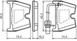 BOSCH Bremsbelagsatz, Scheibenbremse 0986494216 f&uuml;r LAMBRETTA Audi VW